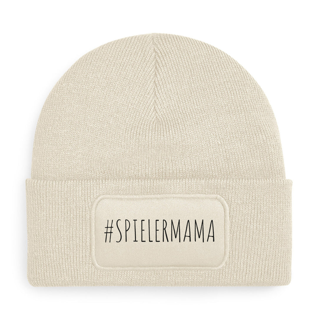 #spielermama Mütze – Beanie mit Spruch | Geschenk für Fußballmamas & stolze Eltern