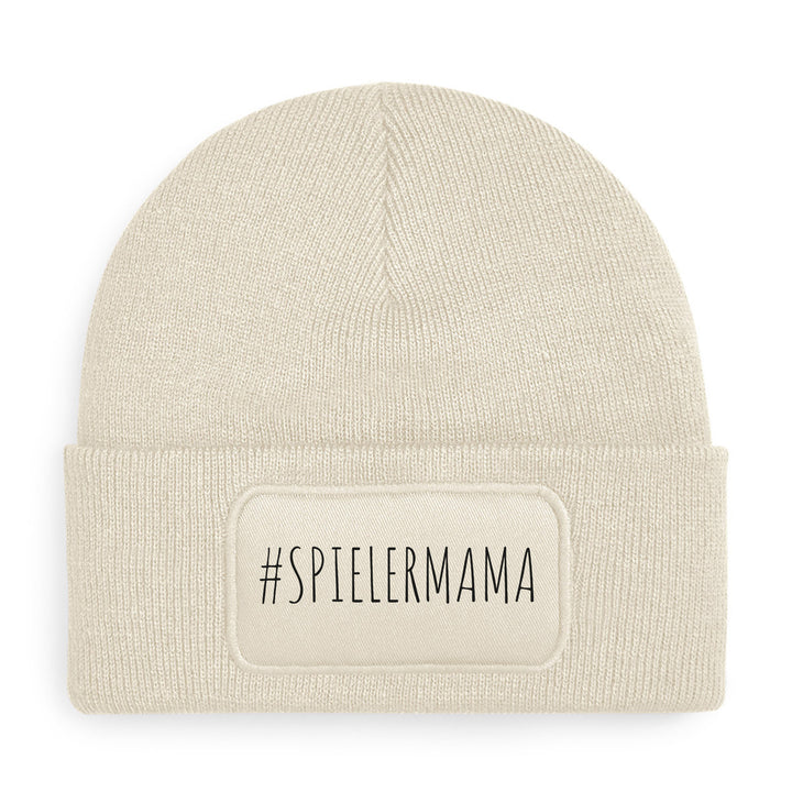 #spielermama Mütze – Beanie mit Spruch | Geschenk für Fußballmamas & stolze Eltern