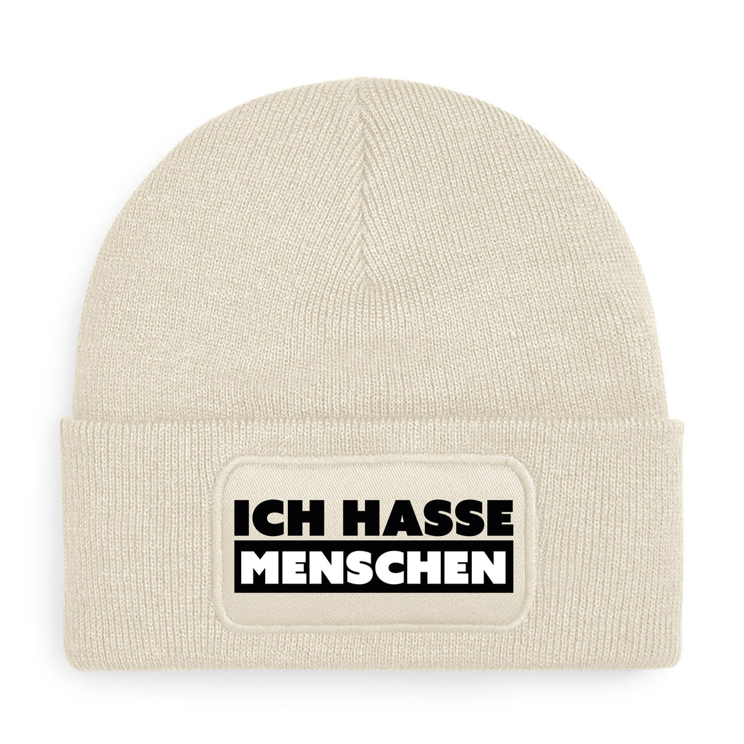 Ich hasse Menschen Mütze – Lustige Beanie mit Spruch | Geschenk für Introvertierte & Anti-Stress-Tage