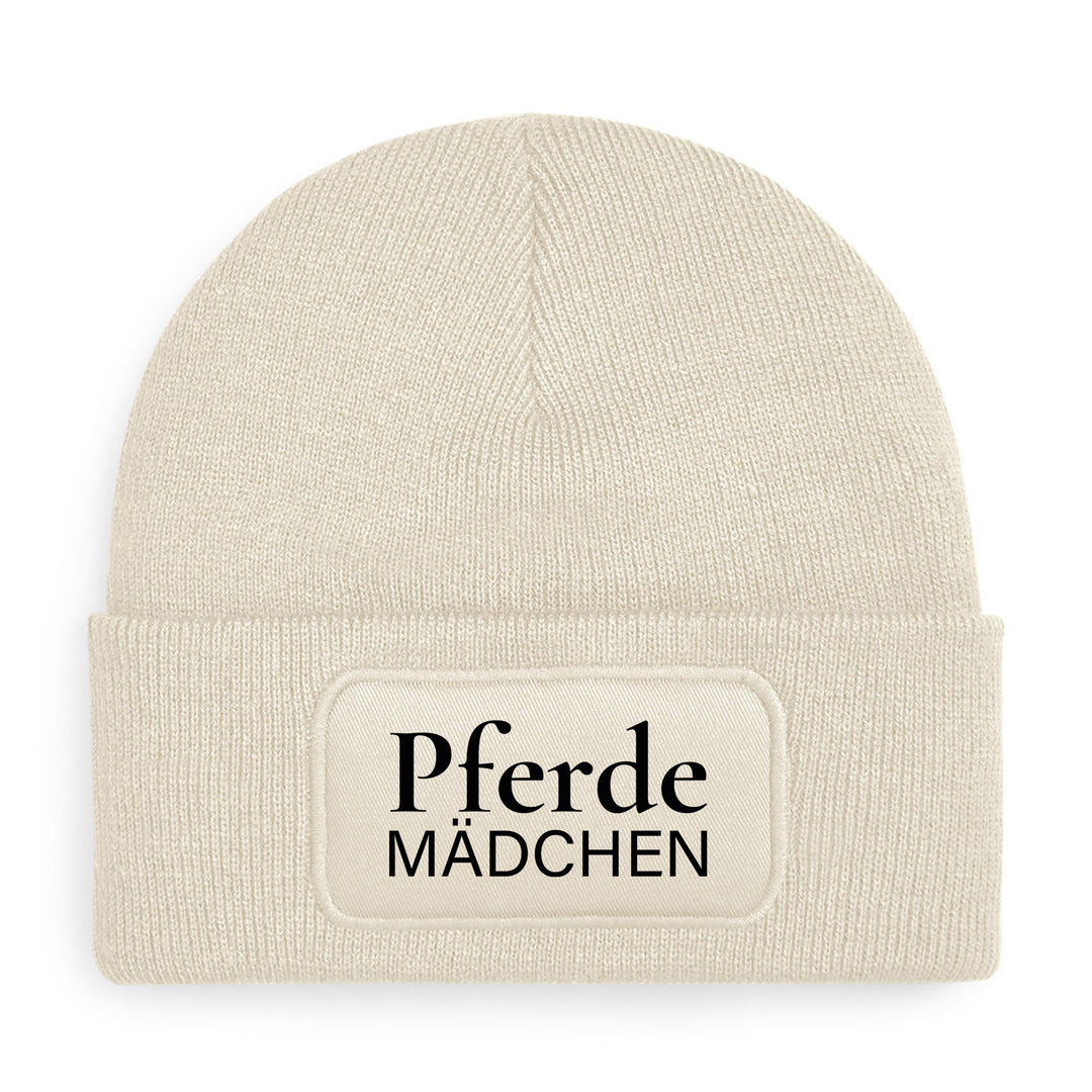 Pferde Mädchen Mütze – Beanie mit Spruch | Geschenk für Reiterinnen & Pferdeliebhaberinnen