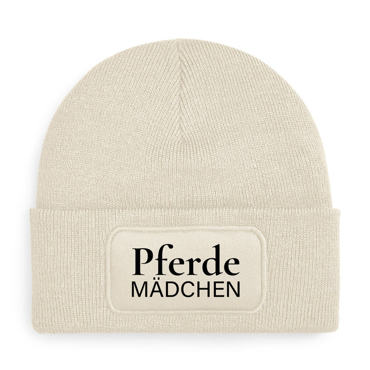 Pferde Mädchen Mütze – Beanie mit Spruch | Geschenk für Reiterinnen & Pferdeliebhaberinnen