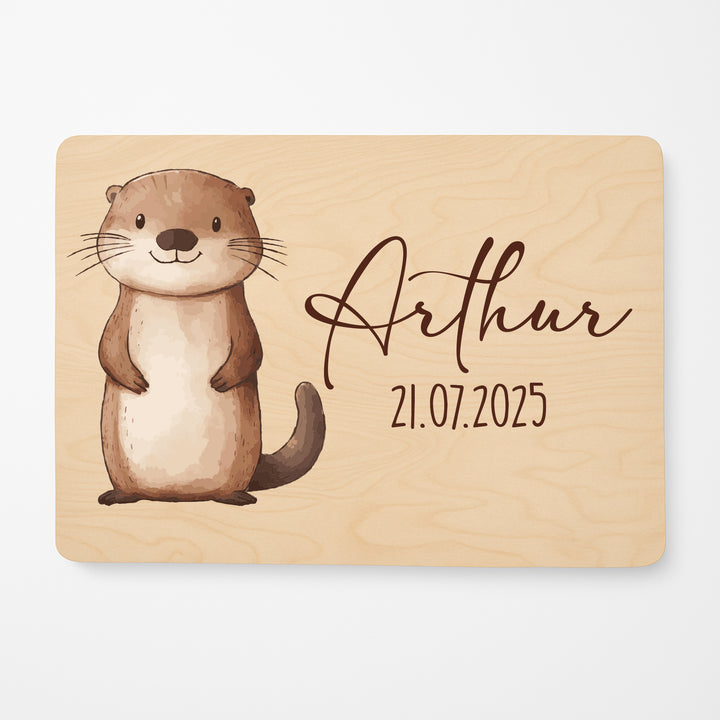 Personalisierte Erinnerungsbox aus Holz | Geschenkbox mit Namen & Motiv | Kinder Erinnerungen Kiste | Aufbewahrungsbox Geburt Taufe Hochzeit