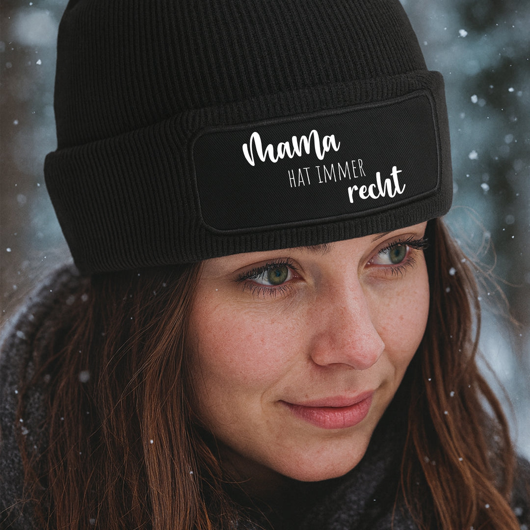 Mütze „Mama hat immer recht“ | Lustige Beanie für selbstbewusste Mamas