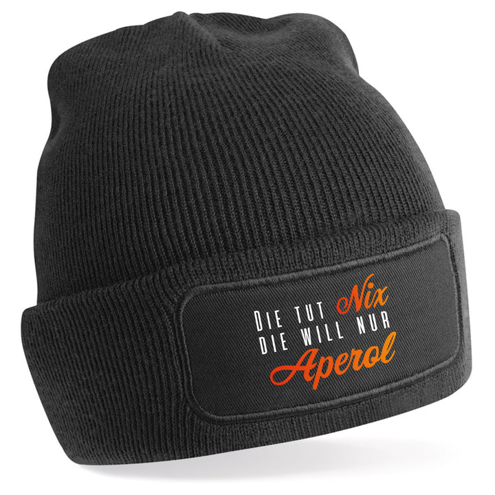 Die tut nix – Aperol Mütze | Lustige Beanie mit Spruch für Aperol Fans & Freundinnen