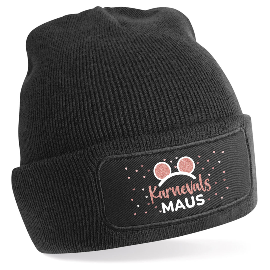 Mütze „Karneval Maus“ | Lustige Beanie für Fasching & Karneval