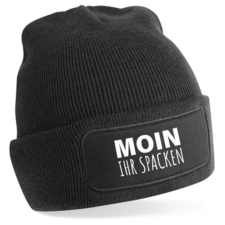 Moin ihr Spacken Mütze – Lustige Beanie mit Spruch | Geschenk mit norddeutschem Humor