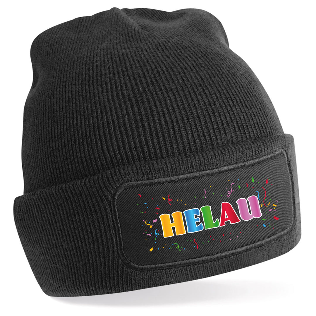 Helau Beanie | Lustige Karnevals-Mütze für Fasching & Winter