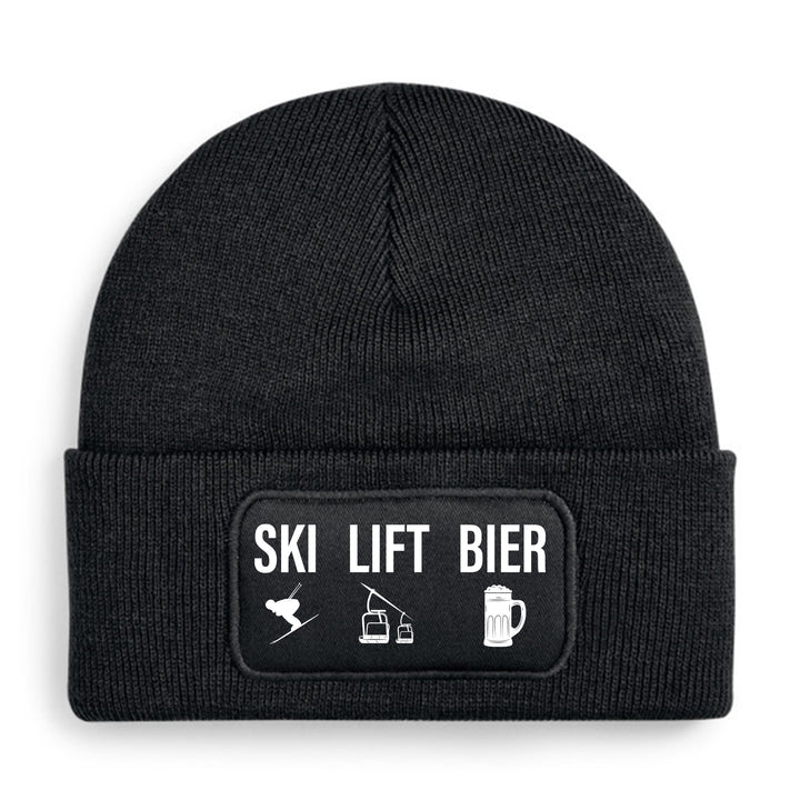 Ski Lift Bier Mütze – Lustige Beanie mit Spruch | Après-Ski & Winterspaß Geschenkidee