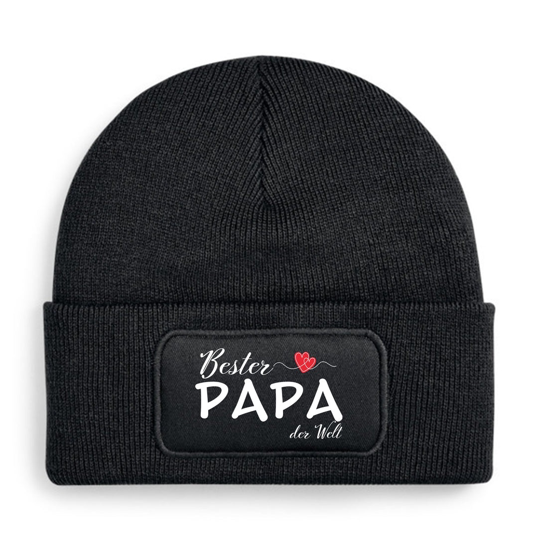Mütze „Bester Papa der Welt“ ❤️ | Beanie mit Herz für stolze Väter