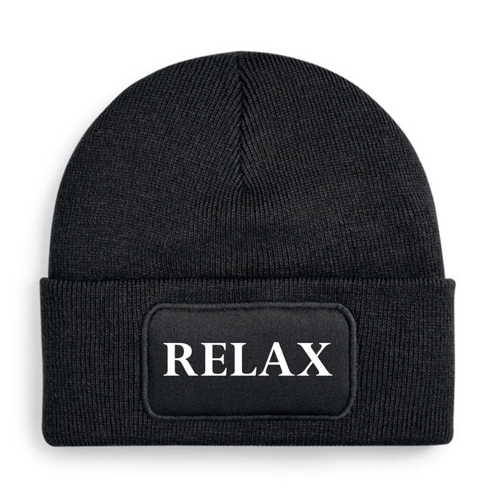 Relax Mütze – Stylische Beanie mit Spruch | Perfektes Accessoire für entspannte Tage