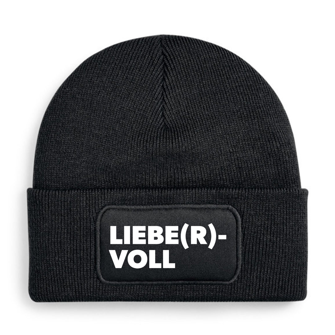 Liebe(r)voll Mütze – Beanie mit Spruch | Geschenk für Herzensmenschen & Lieblingsmenschen