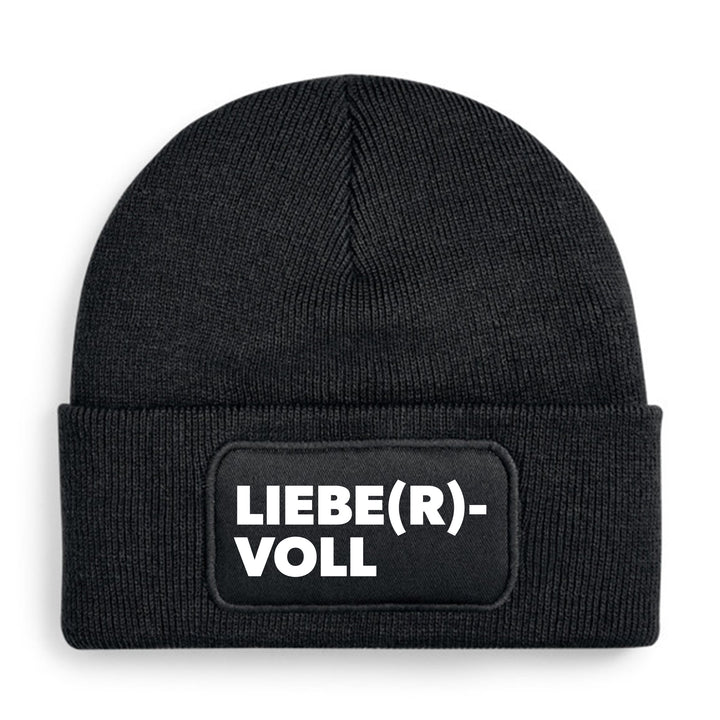 Liebe(r)voll Mütze – Beanie mit Spruch | Geschenk für Herzensmenschen & Lieblingsmenschen