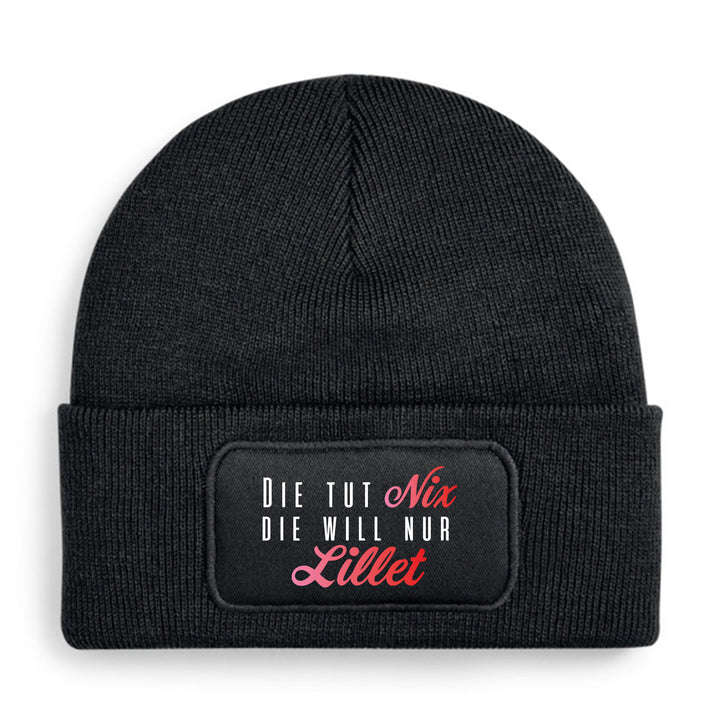 Die tut nix – Lillet Mütze | Lustige Beanie mit Spruch | Geschenk für Lillet Fans & Freundinnen