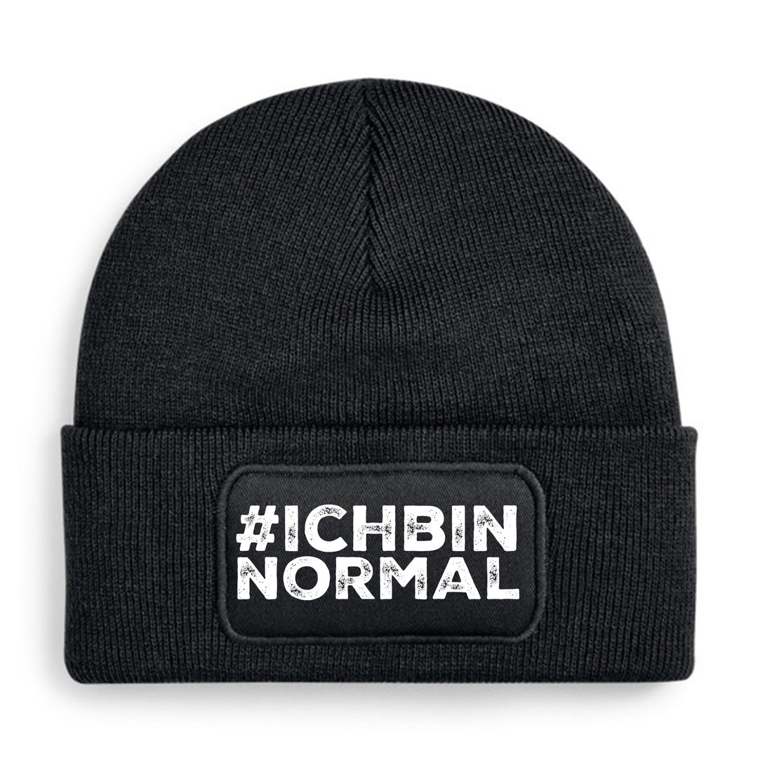#ichbinnormal Mütze – Lustige Beanie mit Spruch | Geschenk für alle, die garantiert nicht normal sind