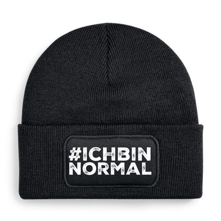 #ichbinnormal Mütze – Lustige Beanie mit Spruch | Geschenk für alle, die garantiert nicht normal sind