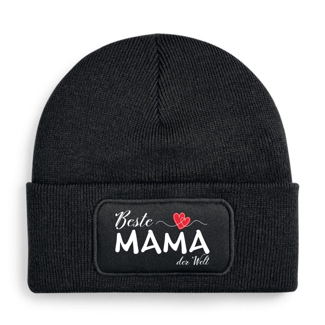 Mütze „Beste Mama der Welt“ ❤️ | Beanie mit Herz für besondere Mamas