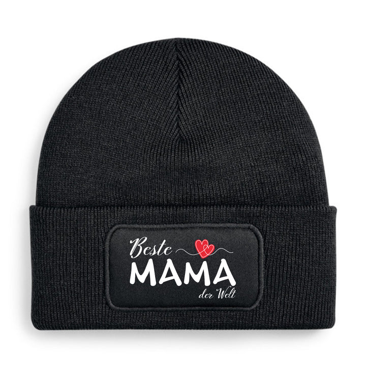 Mütze „Beste Mama der Welt“ ❤️ | Beanie mit Herz für besondere Mamas