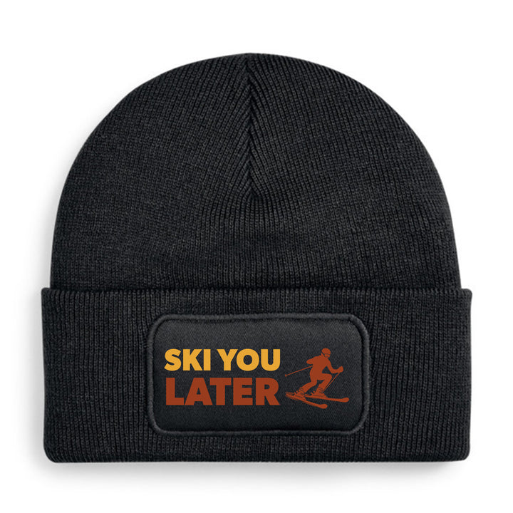 Ski you later Mütze – Lustige Beanie mit Spruch | Après-Ski & Winterspaß Geschenkidee