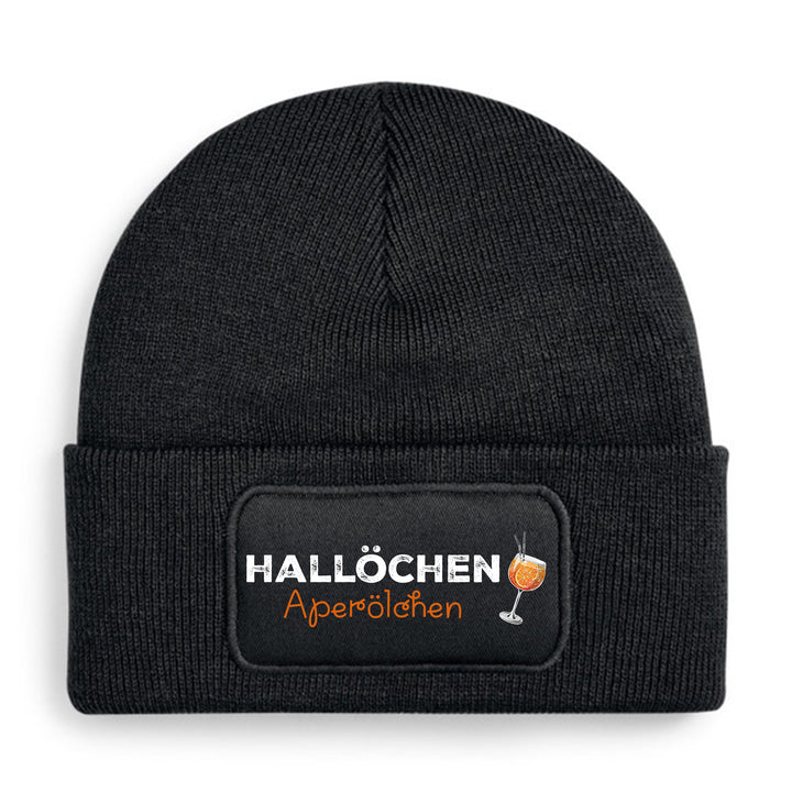 Hallöchen Aperölchen Mütze – Lustige Beanie mit Spruch | Geschenk für Aperol Spritz Fans