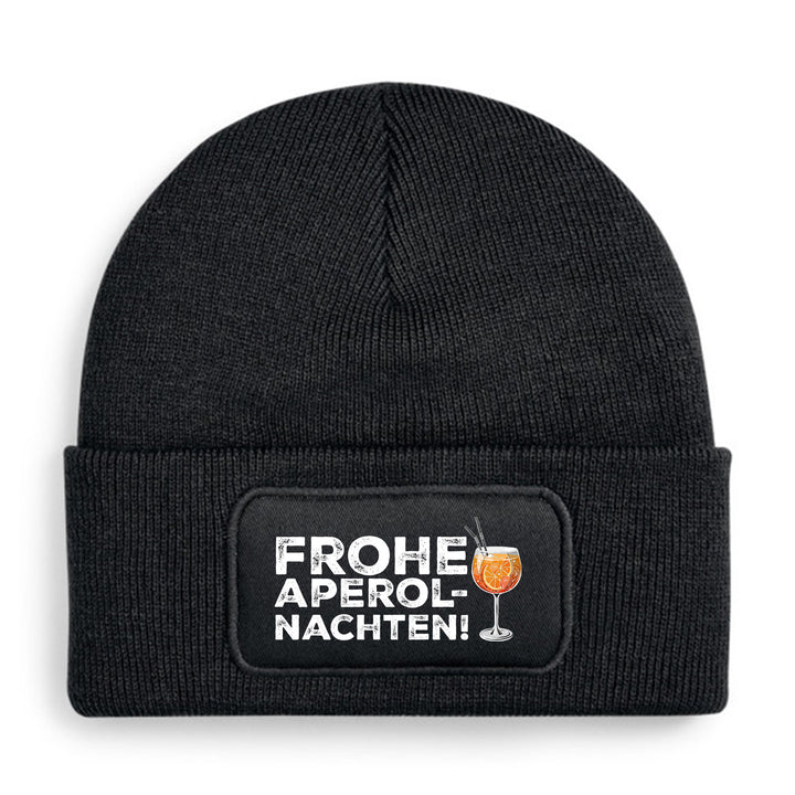 Frohe Aperolnachten Mütze – Lustige Weihnachtsmütze mit Spruch | Aperol Spritz Beanie Geschenkidee