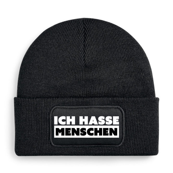 Ich hasse Menschen Mütze – Lustige Beanie mit Spruch | Geschenk für Introvertierte & Anti-Stress-Tage