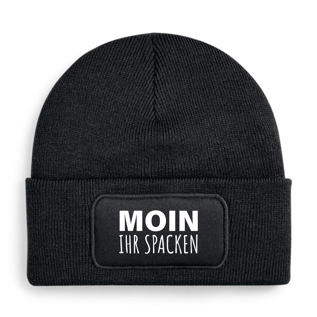 Moin ihr Spacken Mütze – Lustige Beanie mit Spruch | Geschenk mit norddeutschem Humor