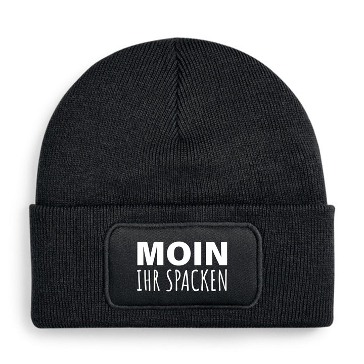 Moin ihr Spacken Mütze – Lustige Beanie mit Spruch | Geschenk mit norddeutschem Humor