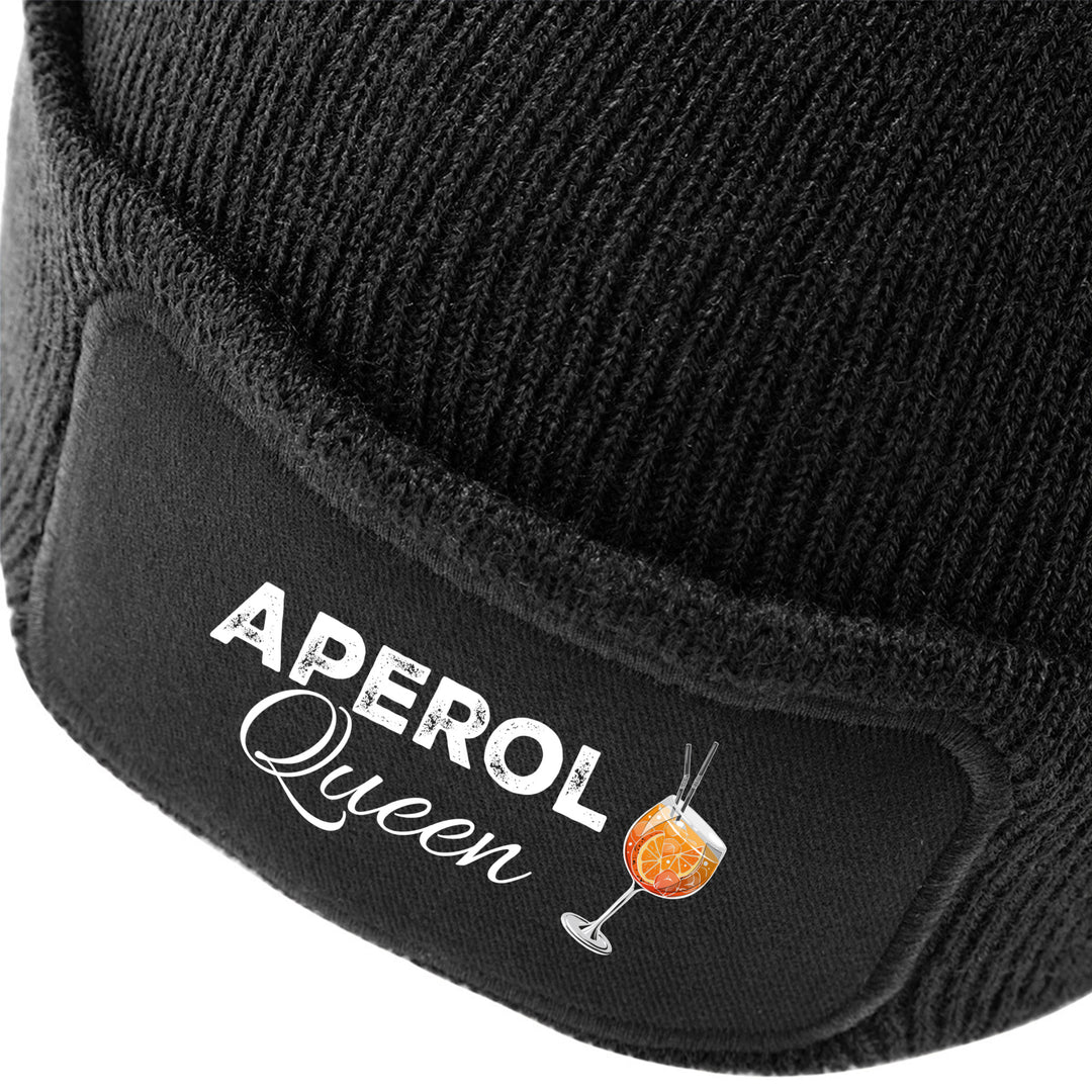 Aperol Queen Mütze – Lustige Beanie mit Spruch | Geschenk für Aperol Fans & Freundinnen