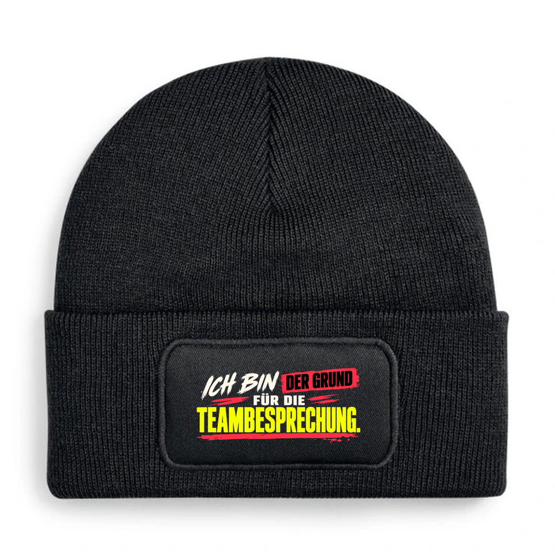 Mütze Ich bin der Grund für die Teambesprechung – Schwarz – Beechfield B445