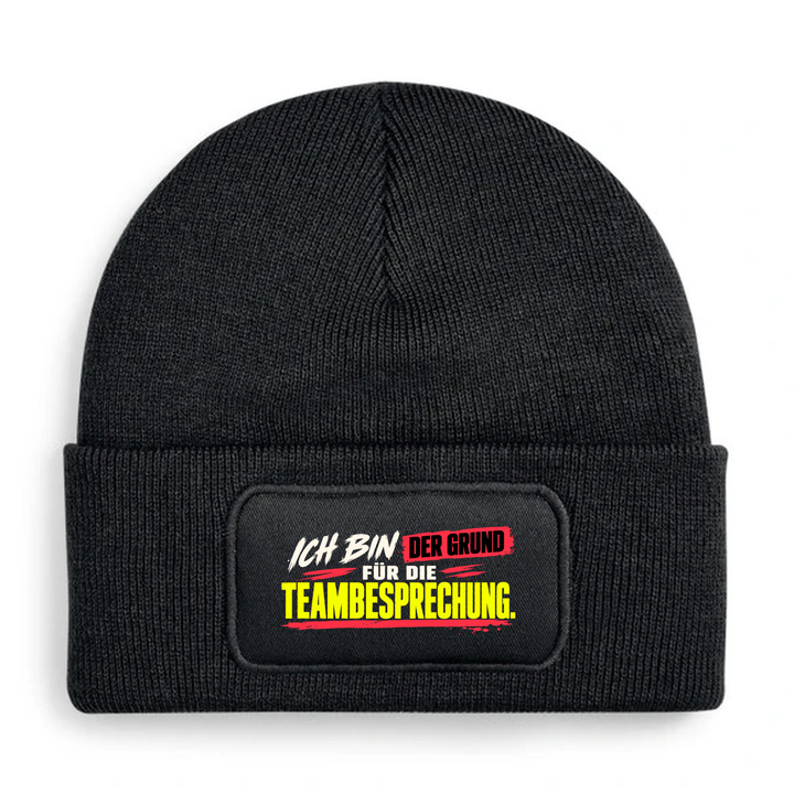 Mütze Ich bin der Grund für die Teambesprechung – Schwarz – Beechfield B445
