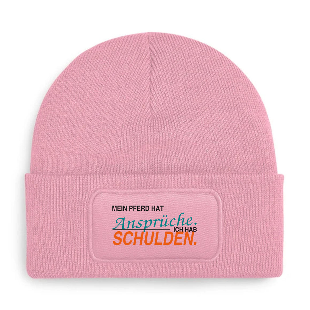 Mein Pferd hat Ansprüche. Ich hab Schulden. – Mütze Rosa