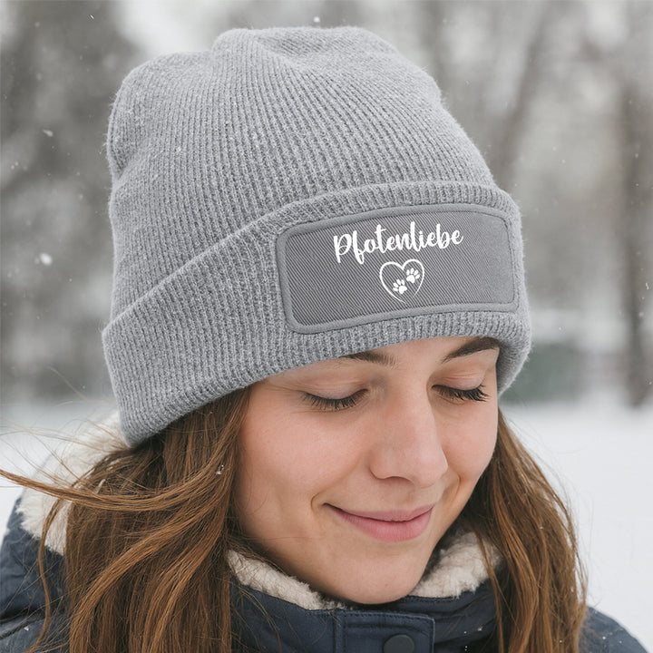 Mütze „Pfotenliebe“ ❤️ | Beanie für Tierliebhaber mit Herz