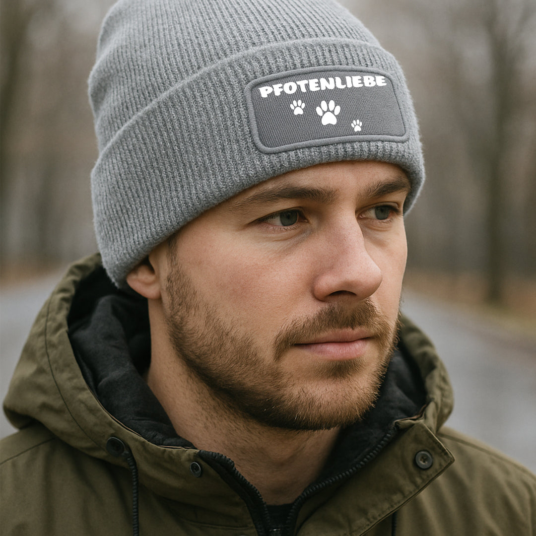 Mütze „Pfotenliebe“ 🐾 | Beanie mit Pfotenmotiv für Tierliebhaber