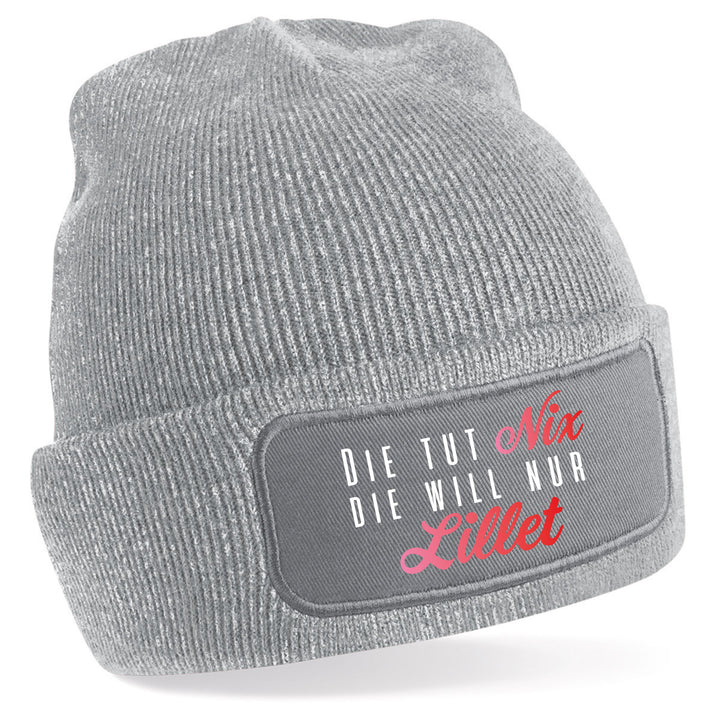 Die tut nix – Lillet Mütze | Lustige Beanie mit Spruch | Geschenk für Lillet Fans & Freundinnen