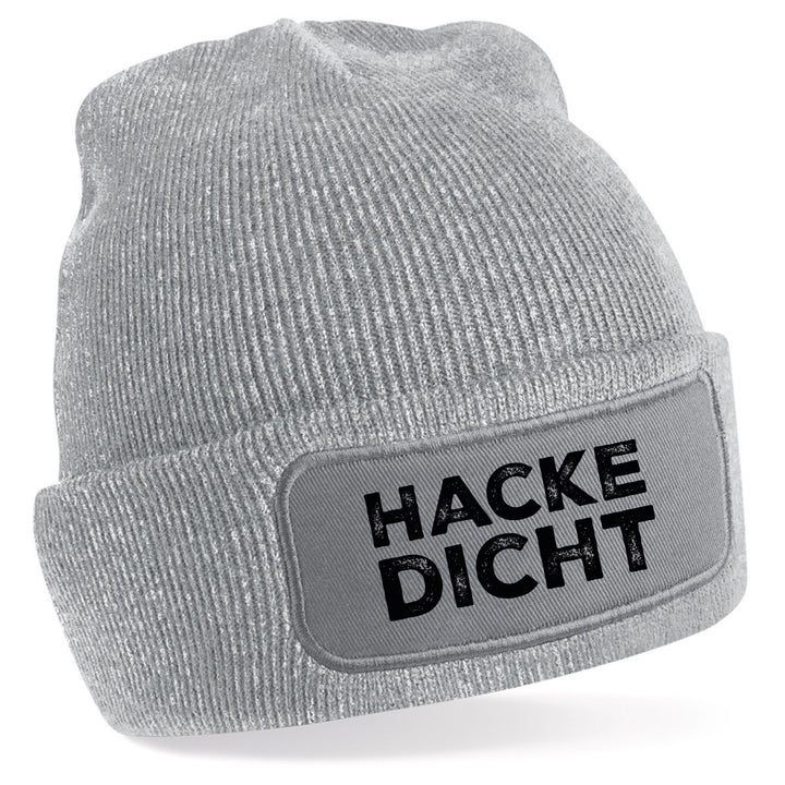 Hacke Dicht Mütze – Lustige Beanie mit Spruch | Geschenk für Party- & Glühwein-Fans