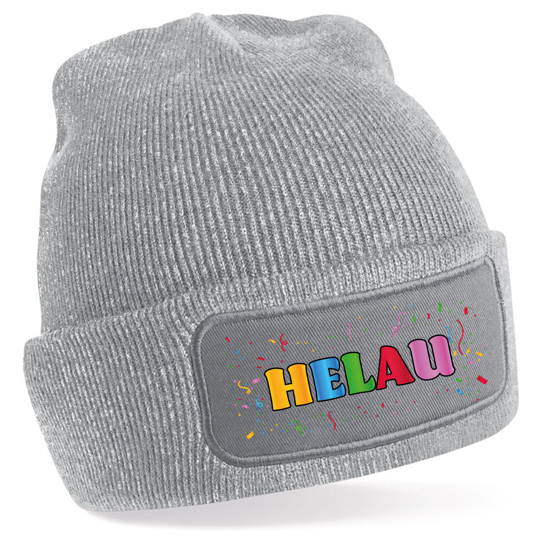Helau Beanie | Lustige Karnevals-Mütze für Fasching & Winter
