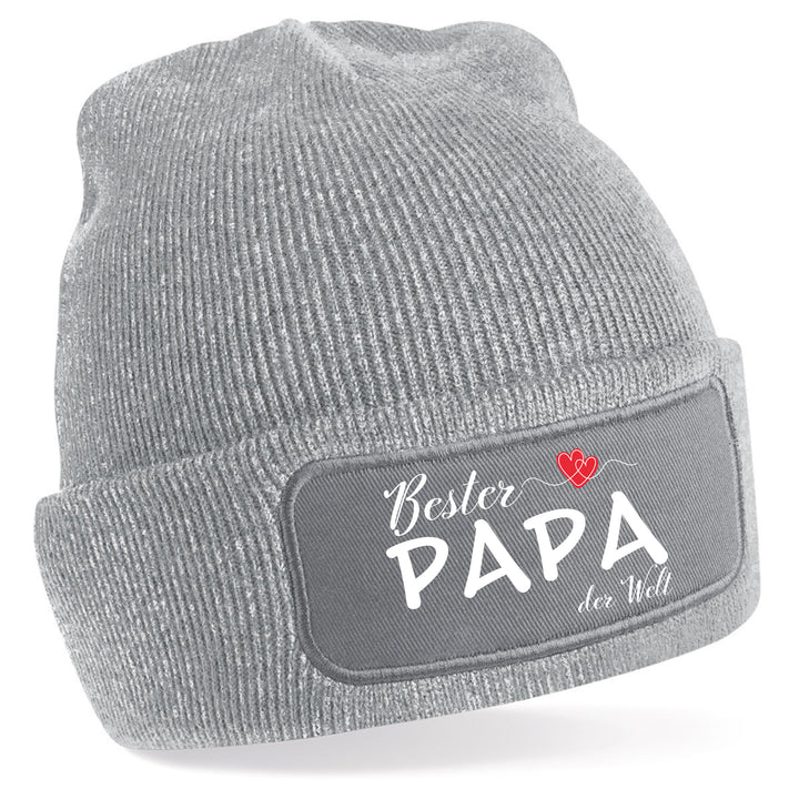 Mütze „Bester Papa der Welt“ ❤️ | Beanie mit Herz für stolze Väter