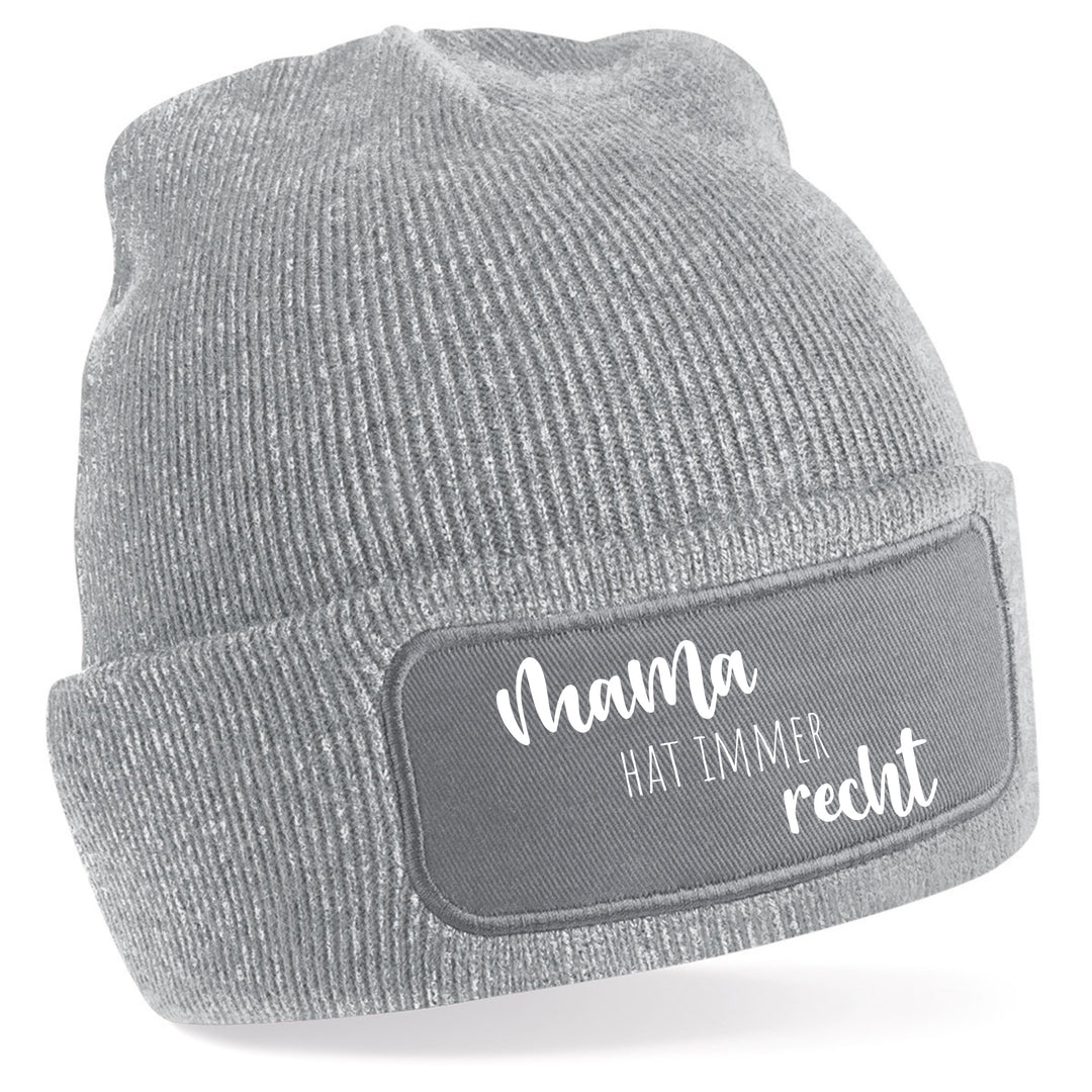 Mütze „Mama hat immer recht“ | Lustige Beanie für selbstbewusste Mamas