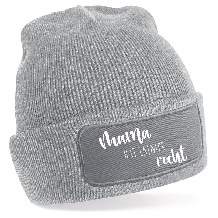 Mütze „Mama hat immer recht“ | Lustige Beanie für selbstbewusste Mamas