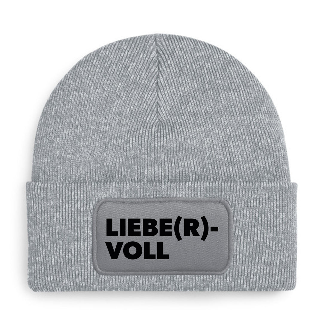 Liebe(r)voll Mütze – Beanie mit Spruch | Geschenk für Herzensmenschen & Lieblingsmenschen