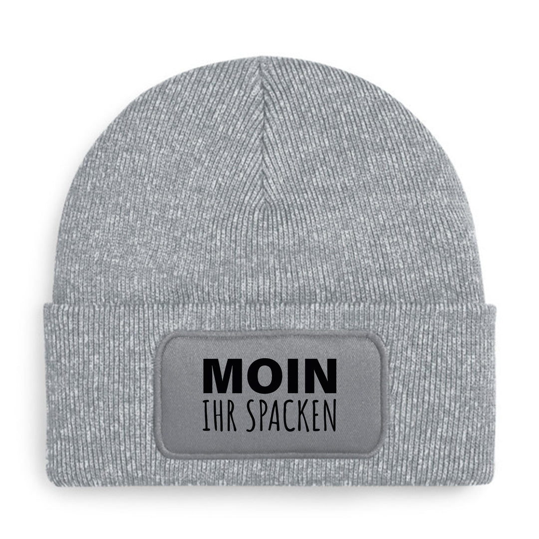 Moin ihr Spacken Mütze – Lustige Beanie mit Spruch | Geschenk mit norddeutschem Humor