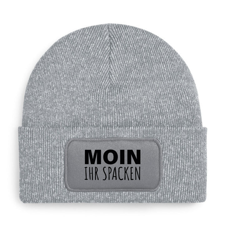 Moin ihr Spacken Mütze – Lustige Beanie mit Spruch | Geschenk mit norddeutschem Humor