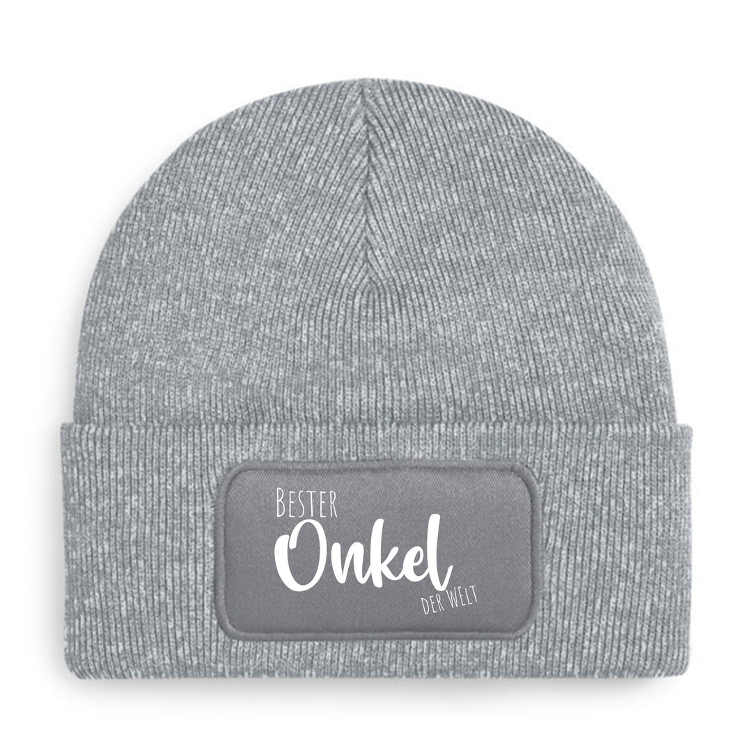 Mütze „Bester Onkel der Welt“ | Beanie für Lieblingsonkel