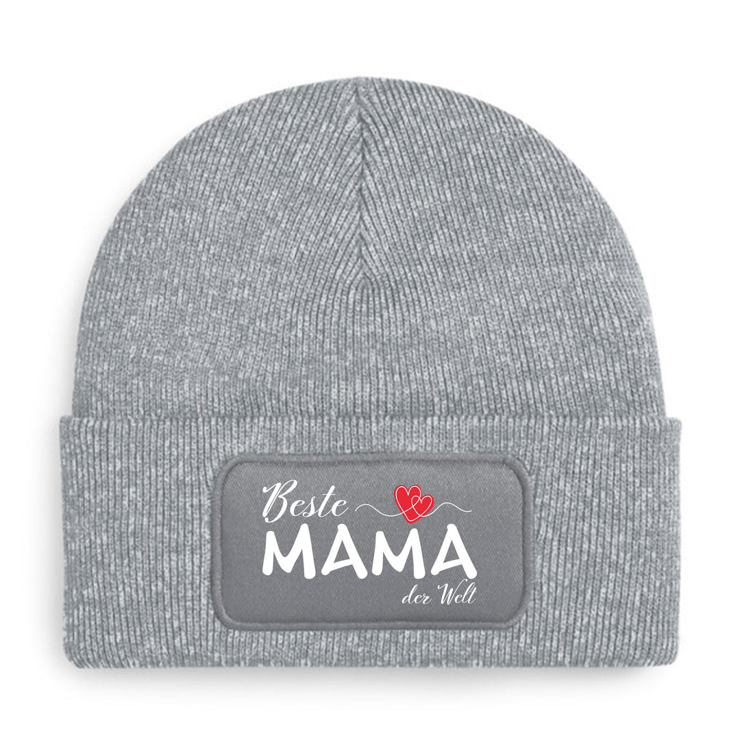 Mütze „Beste Mama der Welt“ ❤️ | Beanie mit Herz für besondere Mamas