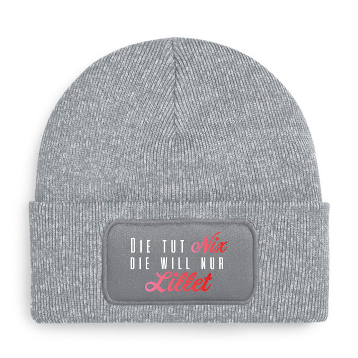 Die tut nix – Lillet Mütze | Lustige Beanie mit Spruch | Geschenk für Lillet Fans & Freundinnen