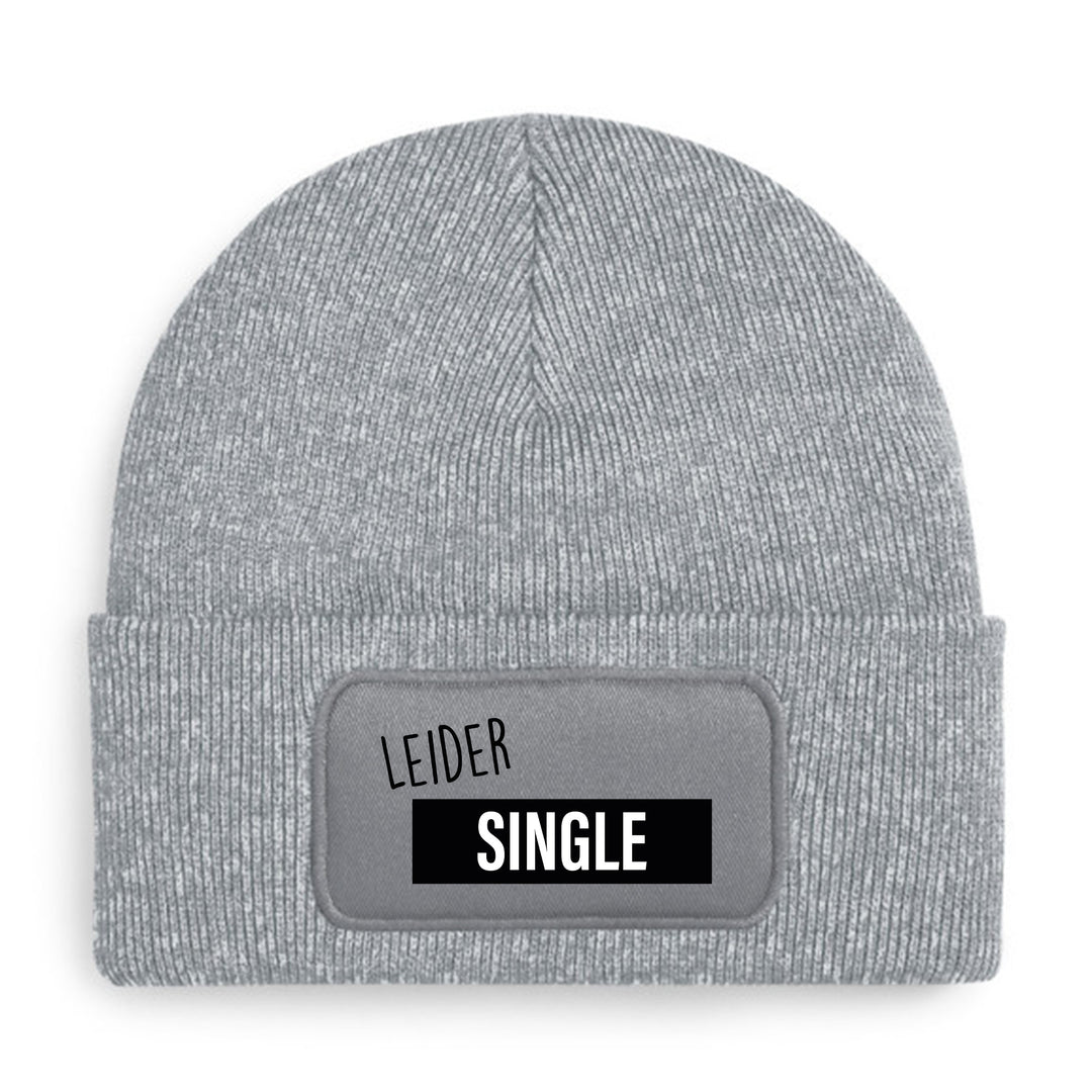 Leider Single Mütze – Lustige Beanie mit Spruch | Geschenk für Singles & Flirt-Fans
