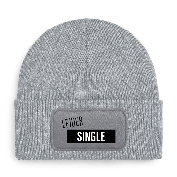 Leider Single Mütze – Lustige Beanie mit Spruch | Geschenk für Singles & Flirt-Fans