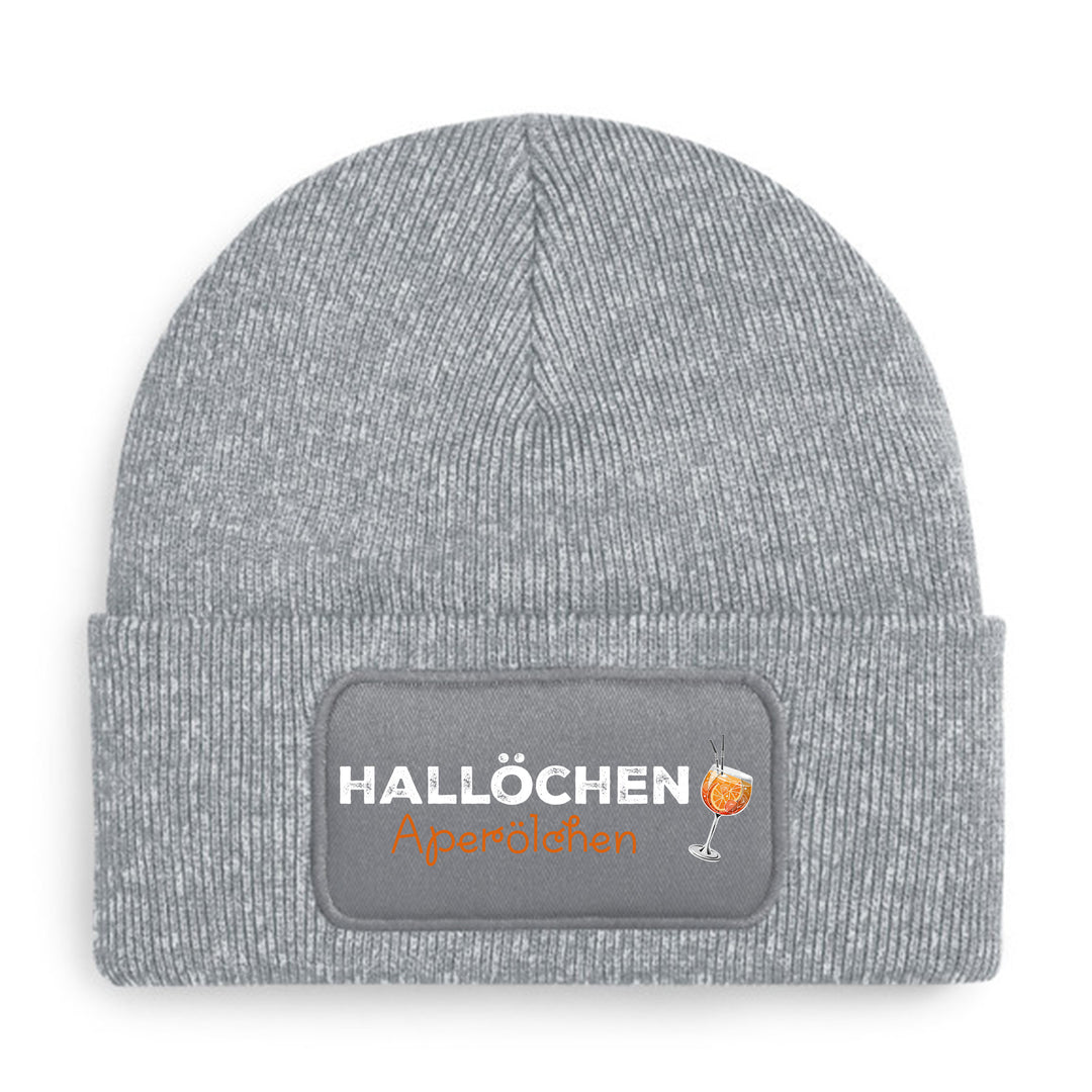 Hallöchen Aperölchen Mütze – Lustige Beanie mit Spruch | Geschenk für Aperol Spritz Fans