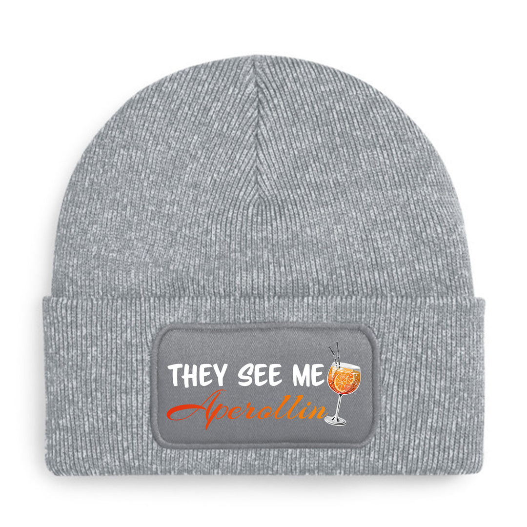 Aperollin Mütze – Lustige Beanie mit Spruch | Geschenk für Aperol Spritz Liebhaber