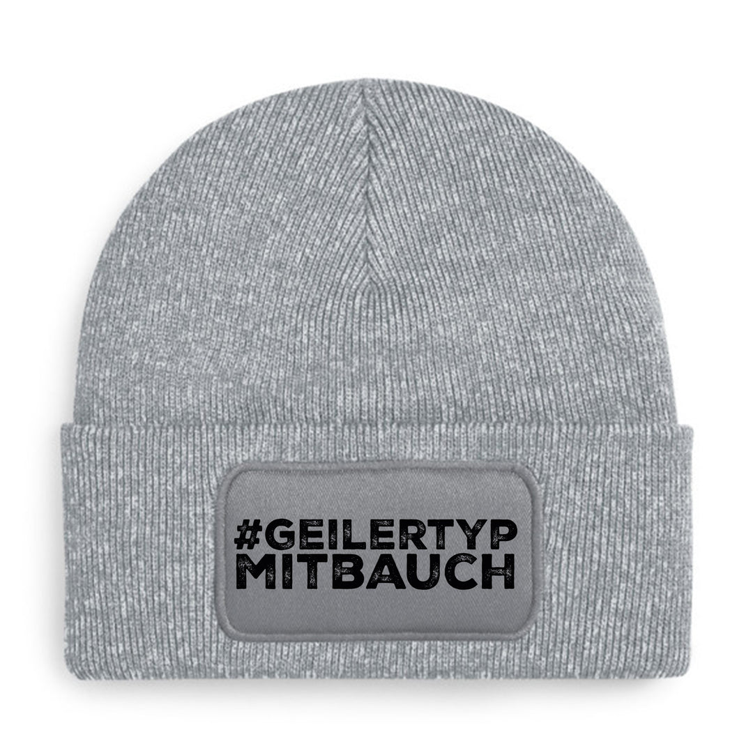 #geilertypmitbauch Mütze – Lustige Beanie mit Spruch | Geschenk für Männer mit Humor